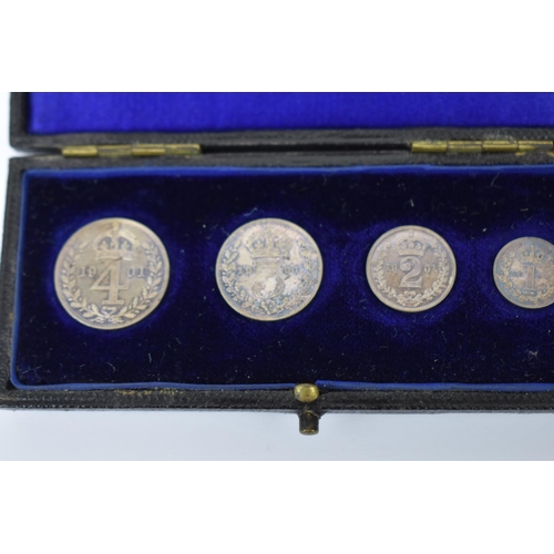 9 - United Kingdom - Victoria (1837-1901) Maundy set dated 1901 comprising 4d, 3d, 2d and 1d in original... 