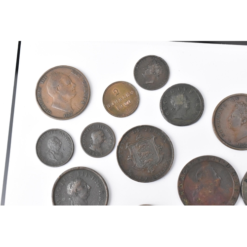 95 - Mixed British copper coinage, George I and later to include Irish George II & IV examples, William I... 