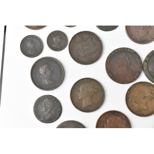 95 - Mixed British copper coinage, George I and later to include Irish George II & IV examples, William I... 