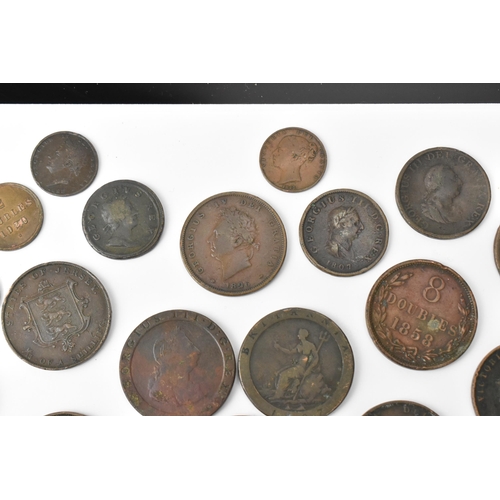 95 - Mixed British copper coinage, George I and later to include Irish George II & IV examples, William I... 