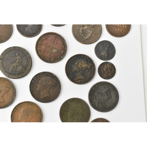 95 - Mixed British copper coinage, George I and later to include Irish George II & IV examples, William I... 