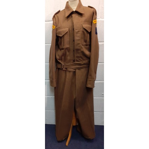 166 - A vintage Royal Armoured corps uniform, 35