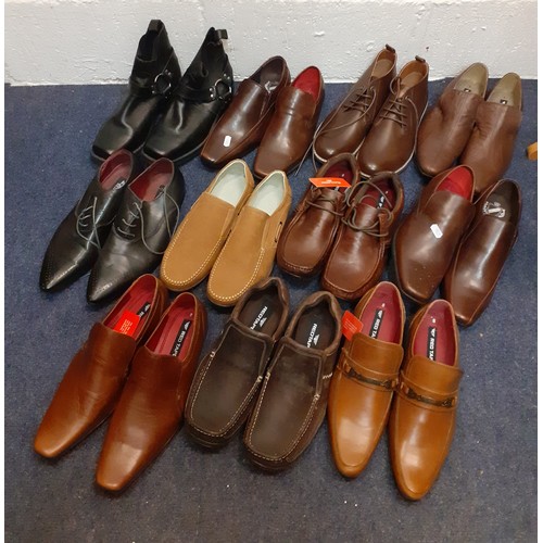 175 - A quantity of gents unworn shoes and ankle boots, all size 8, to include Red Tape leather upper shoe... 