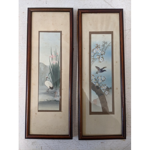 505 - Five early 20th century Japanese watercolours each of birds, framed and glazed. A/F
Location:LAF