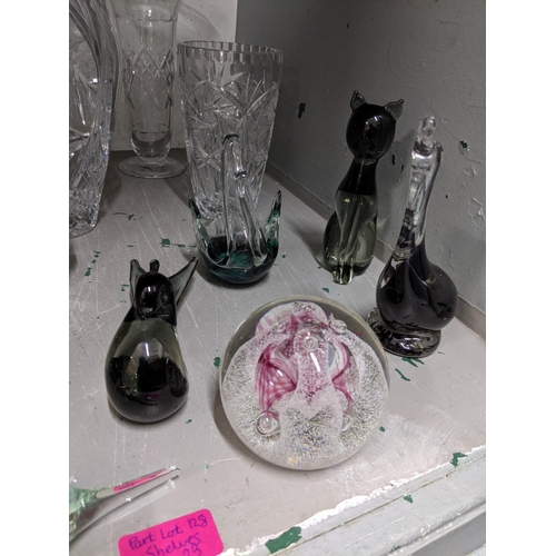 500 - Ceramics and glassware to include 1970s tableware, Caithness paperweights Murano and other animals
L... 