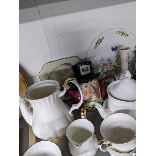 508 - Royal Albert Val D'Or coffee and tea set, other ceramics to include Aynsley Cottage Garden, Sylvac b... 