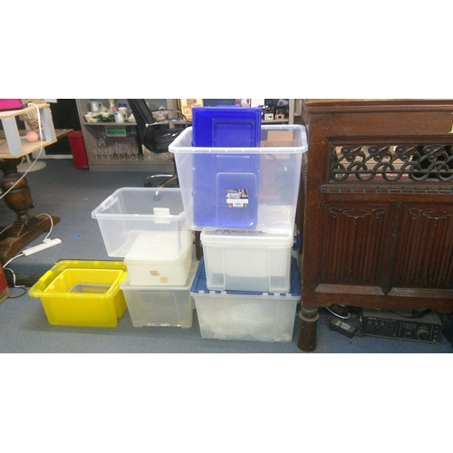 300A - A quantity of plastic storage boxes. Location:Rostrum