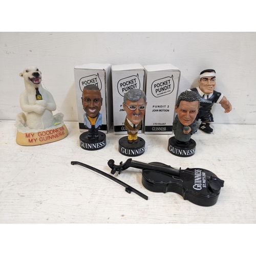 315 - Modern Guinness advertising figures to include three pocket pundits, John Barnes, Jimmy Hill and Joh... 