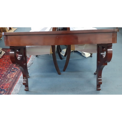 468 - A Victorian mahogany wall hanging console table Location:A2F