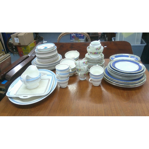 482 - Mixed china to include Bristol china - Made for Heals, Royal Standard part service 'Brussels Lace' a... 