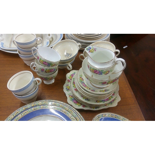 482 - Mixed china to include Bristol china - Made for Heals, Royal Standard part service 'Brussels Lace' a... 