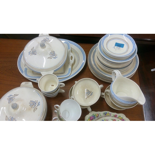 482 - Mixed china to include Bristol china - Made for Heals, Royal Standard part service 'Brussels Lace' a... 