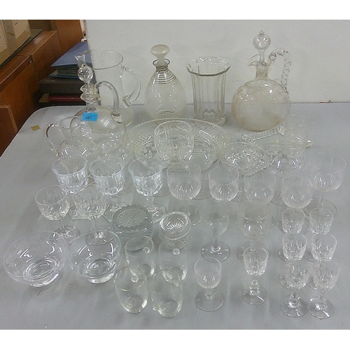 487 - Glassware to include decanters, side dishes and various drinking glasses
Location:A3M