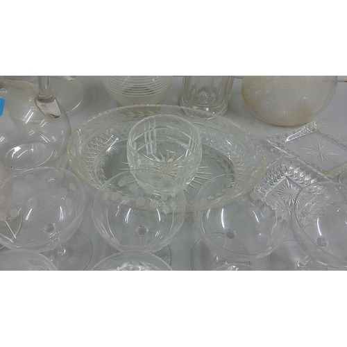 487 - Glassware to include decanters, side dishes and various drinking glasses
Location:A3M