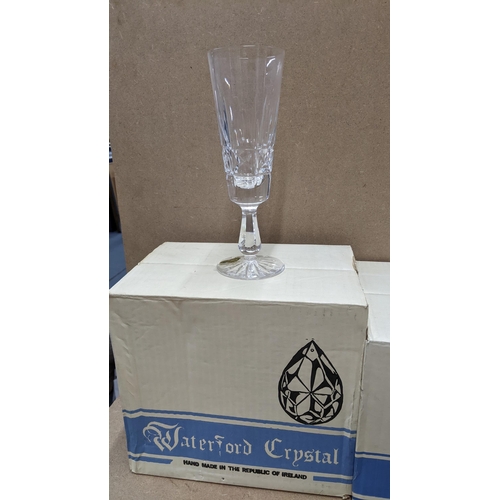 489 - THIS LOT IS WITHDRAWN
A collection of boxed Waterford Kylemore pattern crystal glasses to include tu... 