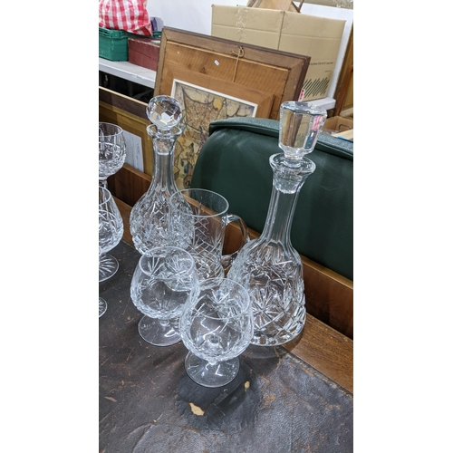 490 - THIS LOT IS WITHDRAWN
A collection of mainly Waterford Kylemore pattern crystal glasses Location: