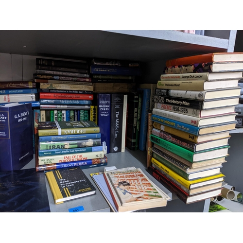 501 - A quantity of mainly hardback books to include many on the Middle East, Persia and Iran, Elgin Marbl... 