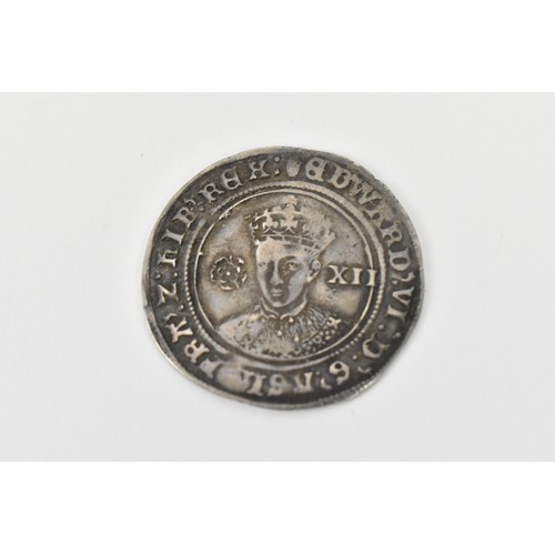 53 - Kingdom of England - Edward VI (1547-1553), Third Period, Fine Silver Issue (1551-1553), Shilling, T... 