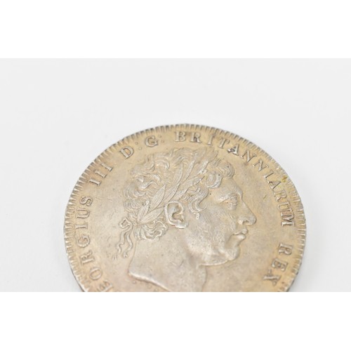 56 - United Kingdom -  George III (1760-1820), New Coinage (1816-1820), Crown, dated 1820, laureate portr... 