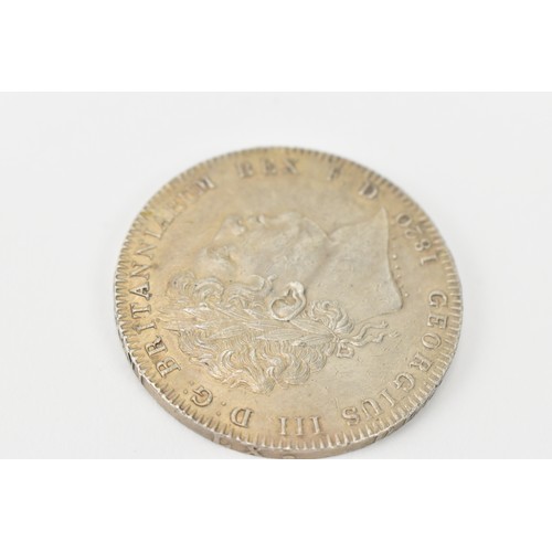 56 - United Kingdom -  George III (1760-1820), New Coinage (1816-1820), Crown, dated 1820, laureate portr... 