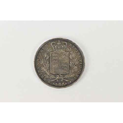 59 - United Kingdom - Victoria (1837-1901), Crown, dated 1845, VIII to edge, first uncrowned portrait of ... 