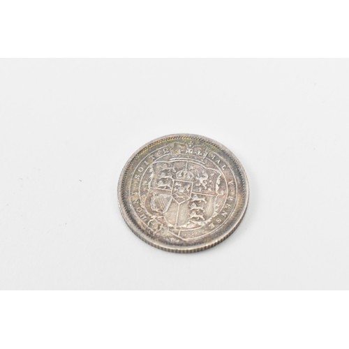 61 - Georgian Silver Coinage to include a George III 1820 crown, 1820 Shilling and a George IV 1826 Shill... 