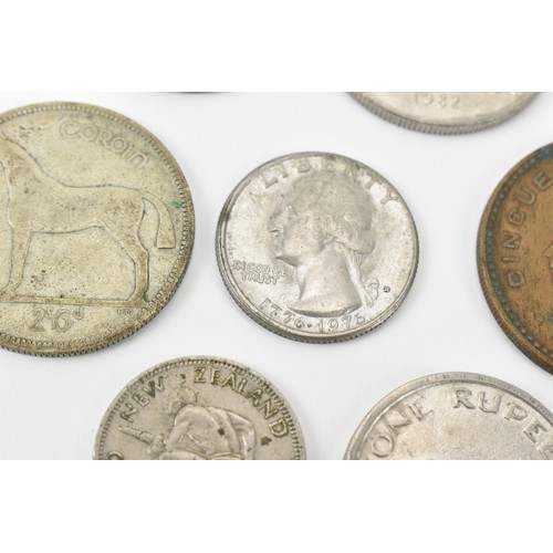 62 - Coins of Interest - A mixed collection to include a 1997 1oz fine silver USA Dollar, 1927 Parliament... 