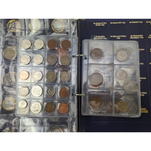 86 - A mixed group of UK and other world proof and other coinage to include a change checker album of £2 ... 