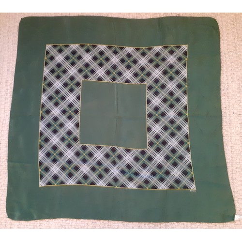 98 - Designer and other scarves to include a vintage Jaques Fath of Paris green and white silk scarf, a v... 