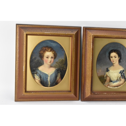 138 - British School, 19th century
Three child portraits from a same family, two depicting daughters Zilla... 