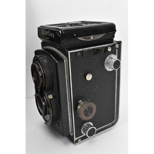 215 - THIS LOT HAS BEEN WITHDRAWN

A 1930s Rolleiflex Compur box Camera, serial no 427867, Compur shutter,... 