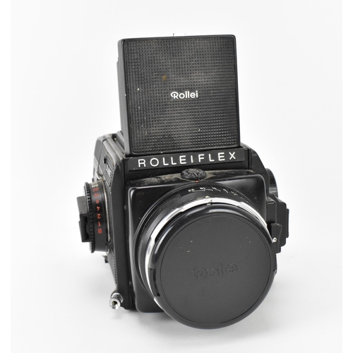 221 - A Rolleiflex SL 66 SE film SLR camera, with Planar 1:2,8 f=80mm lens, Nr 8108469, in black with buil... 