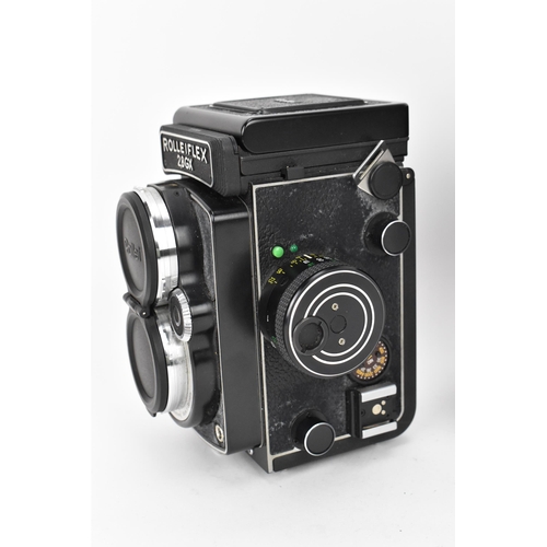 227 - A Rolleiflex 2.8 GX TLR Camera 1987-1994, 3012836, with Rollei Planar 1:2,8 f=80mm taking lens, and ... 