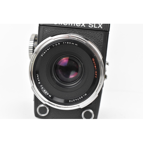 235 - A Rolleiflex SLX camera, with Rollei Planar 1:2,8 f=80mm nr. 8074370 lens, with lens cap, no battery... 