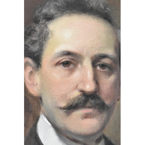 170 - Leon Sprinck (1866-1948) French 
half portrait of a gentleman, pastel on board/panel, signed lower r... 