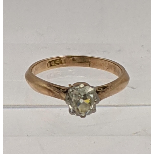 41 - An 18ct gold and diamond ring, total weight 2.8g
Location: RING