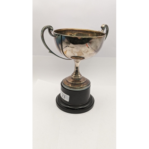 85 - A silver trophy cup having engraved detail related to Motor Club Beaulieu Rally
Location: 1.1