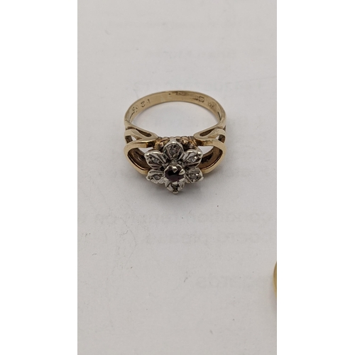 20 - Two rings both set with non precious stones, one yellow metal, one stamped 18ct 4.9g
Location: RING
