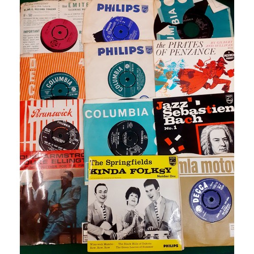 194 - A quantity of mainly 1960's-70's 45rpm single records to include jazz, classical, Max Bygraves, Elto... 