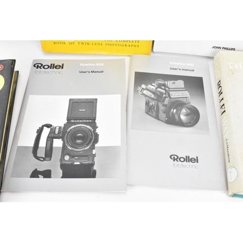 236 - A collection of Rollei/Rolleiflex related photography books, to include 'The Classic Rollei - A Defi... 