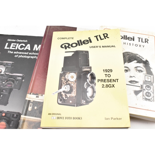 236 - A collection of Rollei/Rolleiflex related photography books, to include 'The Classic Rollei - A Defi... 