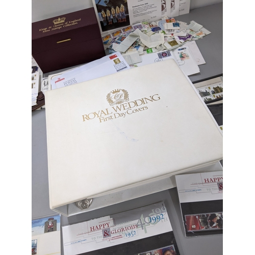 311 - Mixed first day covers to include a Royal Wedding The Summer Collection album and others together wi... 