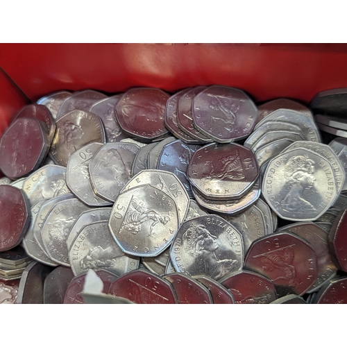 488 - A quantity of mostly very fine British decimal coinage to include 1969, 1970 50 pence, 10 and 5 penc... 