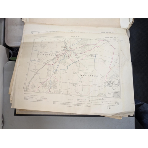 495 - Approx 60 A2 street maps, mainly 1913 and 1914 edition reprints showing areas in and around Berkshir... 