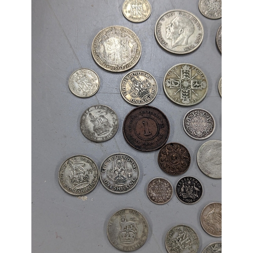 511 - Mixed coins of interest to include Victorian Colonial 1877 1/4 rupee, 1887 Hong Kong 10-cents, 1886 ... 