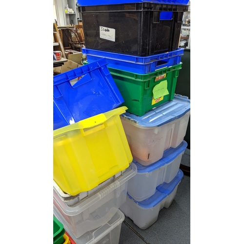 493 - A quantity of plastic storage boxes Location:A2M