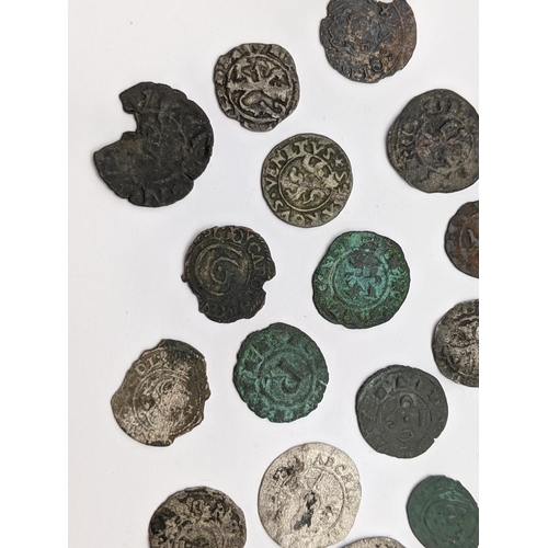 154 - Continental Hammered coins to include Crusader examples, rampant lions and long cross types
Location... 