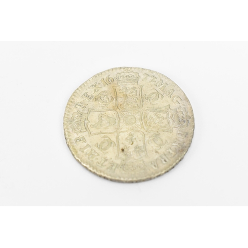 171 - Wreck coins - H.M.S. Association - Charles II (1660-1685), Halfcrown dated 1677, Fourth Laureate and... 