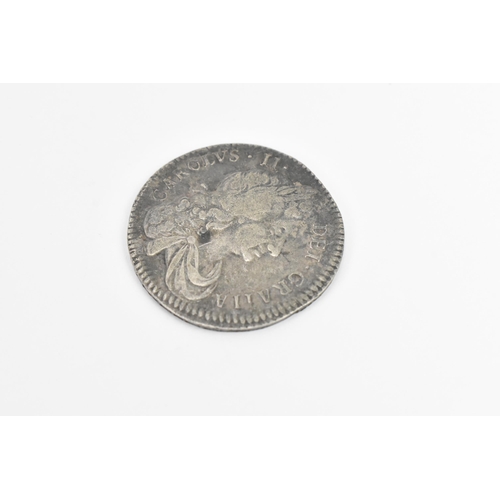 172 - Wreck coins - H.M.S. Association - Charles II (1660-1685), Halfcrown dated 1680, Third Laureate and ... 