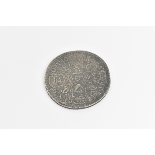 172 - Wreck coins - H.M.S. Association - Charles II (1660-1685), Halfcrown dated 1680, Third Laureate and ... 